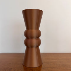 Vase Le Symétrique pour fleurs séchées - 8 pouces - Bronze