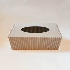 Couvre-Boîte Le Rayé - Hauteur standard - Greige